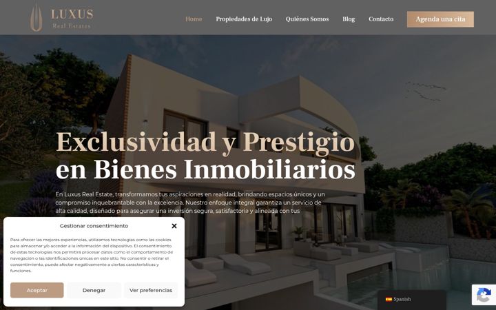 Screenshot of luxusrealestates.com
