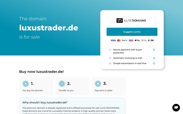 Screenshot of luxustrader.de