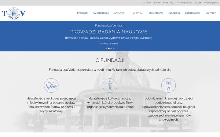 Screenshot of luxveritatis.pl