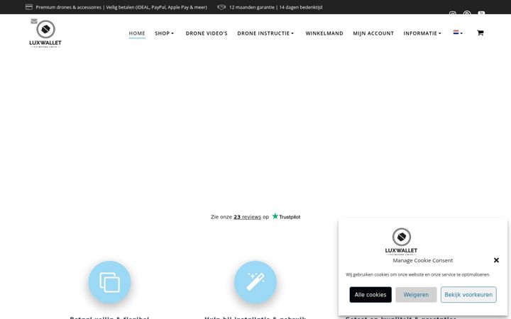 Screenshot of luxwallet.nl