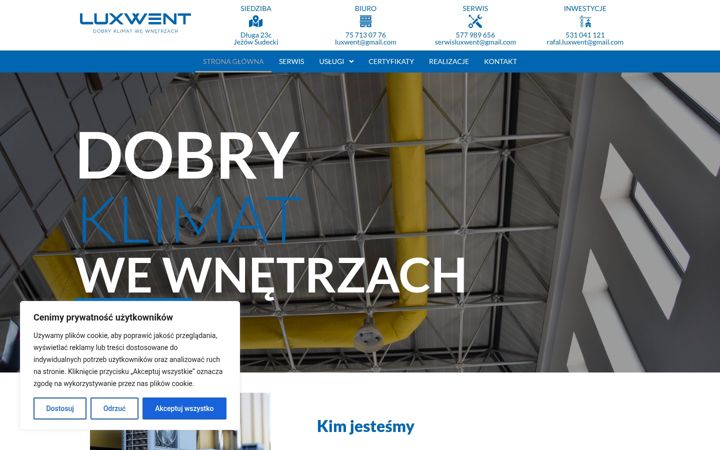 Screenshot of luxwent.pl