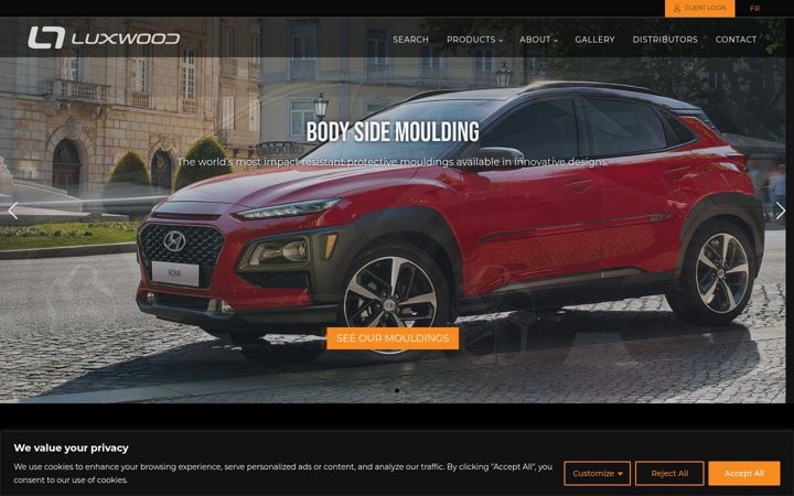 Screenshot of luxwoodtrim.com