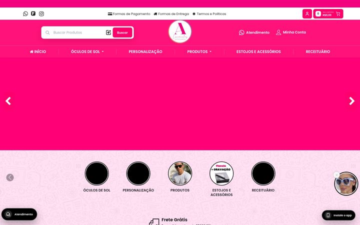 Screenshot of luxxoculosananda.com.br