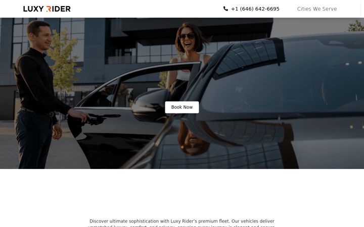 Screenshot of luxyrider.com