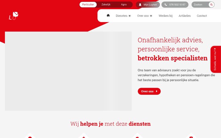 Screenshot of luyten.nl