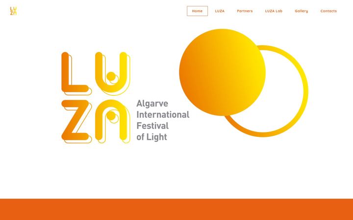 Screenshot of luzafestival.com
