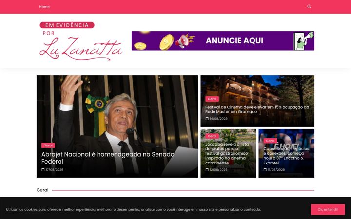 Screenshot of luzanatta.com.br