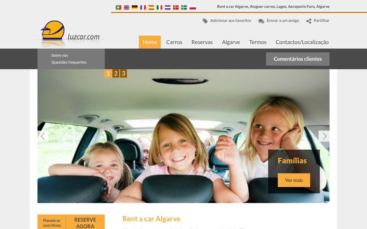Screenshot of luzcar.com