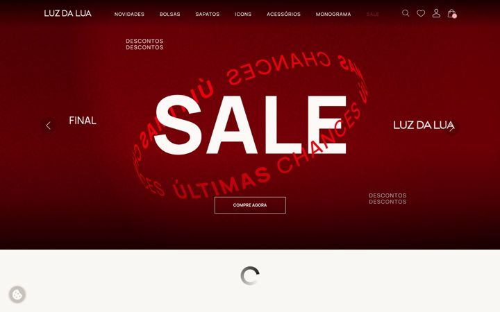 Screenshot of luzdalua.com.br