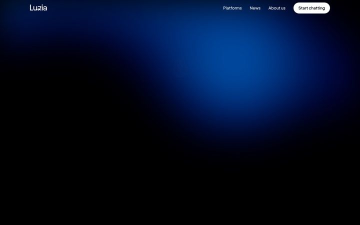 Screenshot of luzia.com