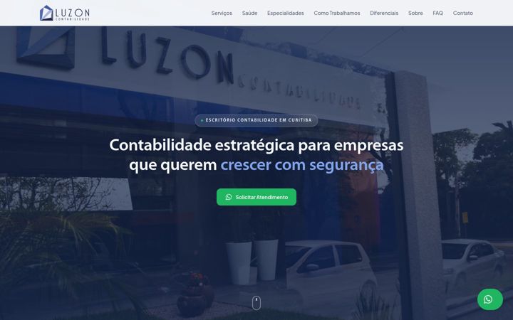 Screenshot of luzoncontabilidade.com.br