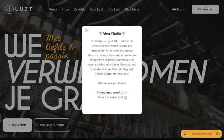 Screenshot of luzt.nl