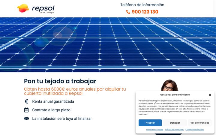 Screenshot of luzygasfacil.com