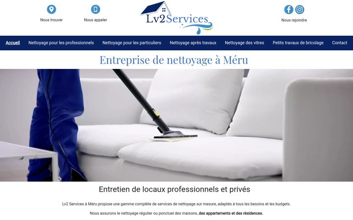 Screenshot of lv2services.fr