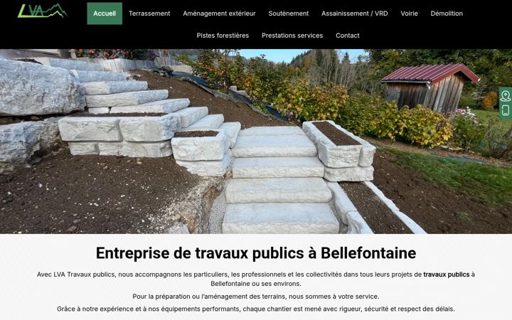 Screenshot of lva-travauxpublics.fr