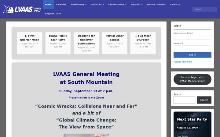 Screenshot of lvaas.org