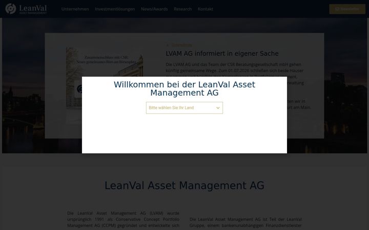 Ekraanipilt saidist lvam.de