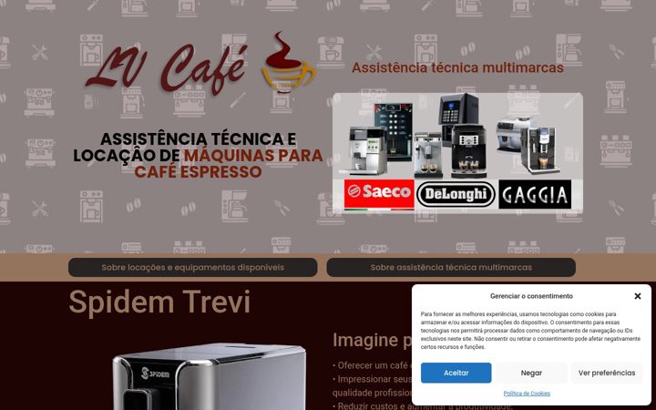 Screenshot of lvcafe.com.br
