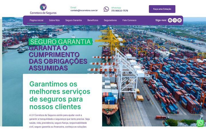 Screenshot of lvcorretora.com.br