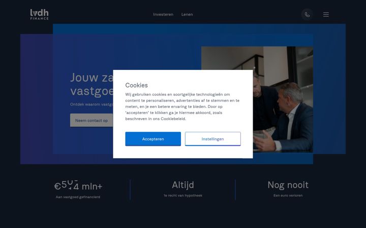 Screenshot of lvdh.nl