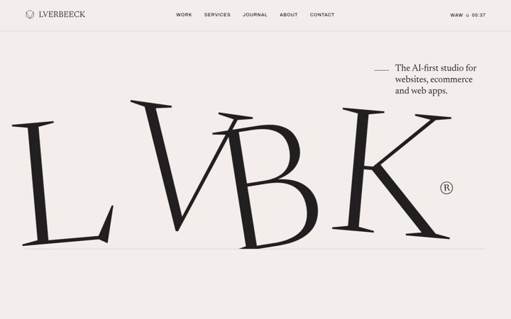 Screenshot of lverbeeck.com