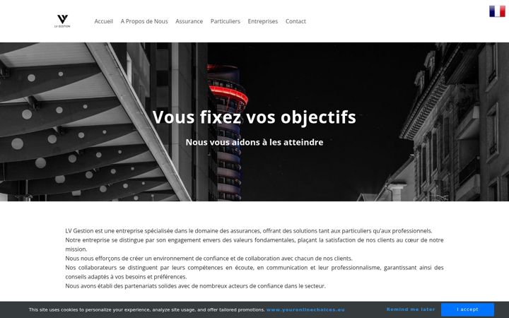 Screenshot of lvgestionsa.com