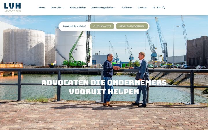 Screenshot of lvh-advocaten.nl