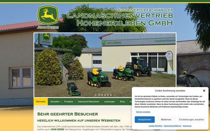 Screenshot of lvhohenerxleben.de