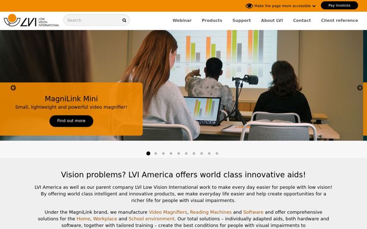 Screenshot of lviamerica.com