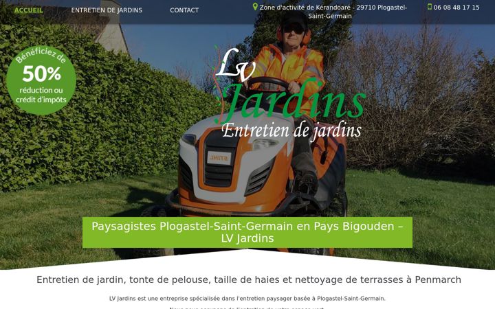 Screenshot of lvjardins.fr