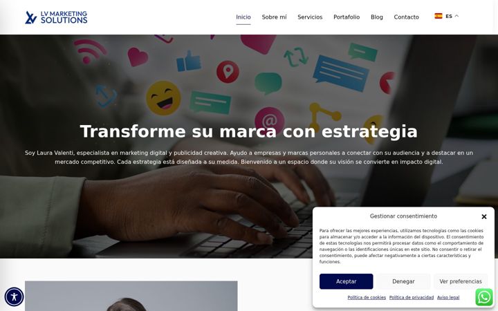 Screenshot of lvmarketingsolutions.es