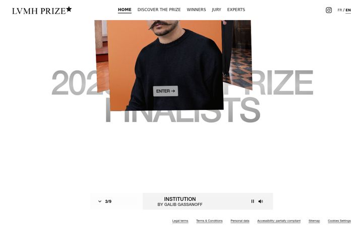 Screenshot of lvmhprize.com