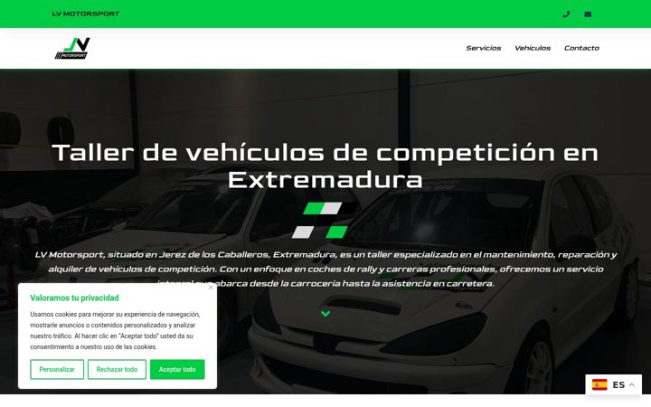 Screenshot of lvmotorsport.es