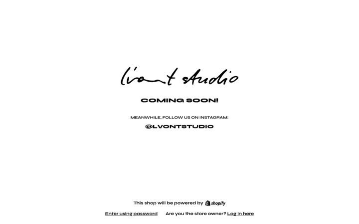 Screenshot of lvontstudio.com