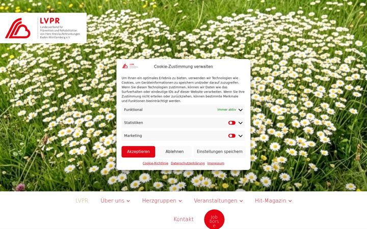 Screenshot of lvpr-bw.de