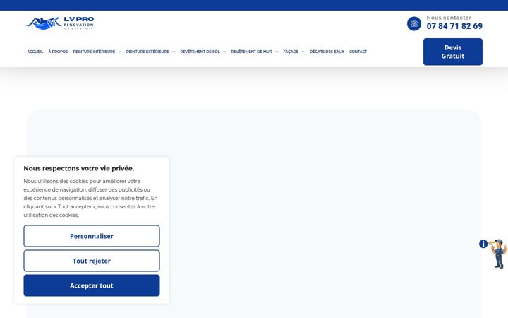 Screenshot of lvprorenovation.fr
