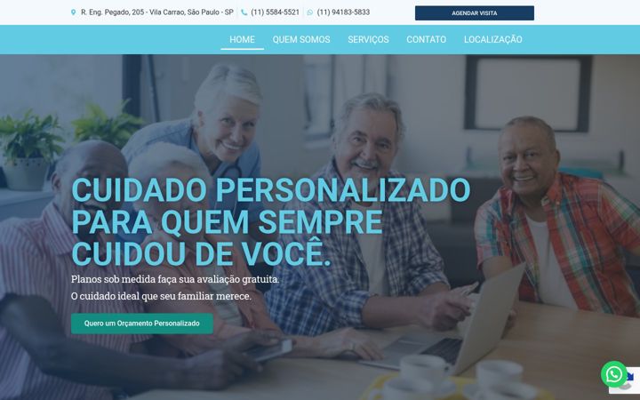 Screenshot of lvresidencialsenior.com.br