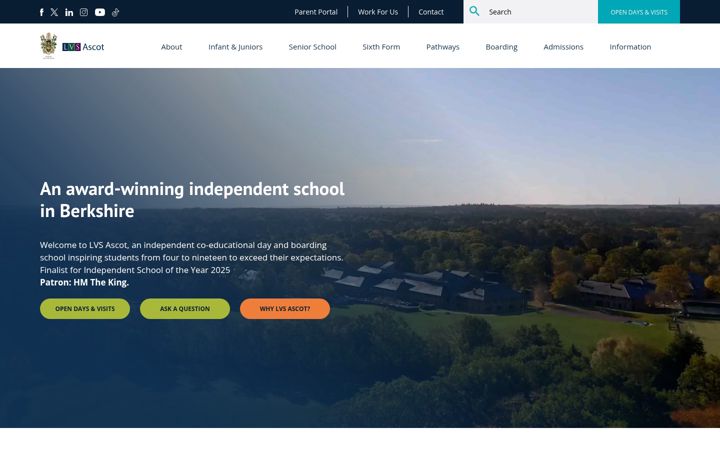 Screenshot of lvs.ascot.sch.uk