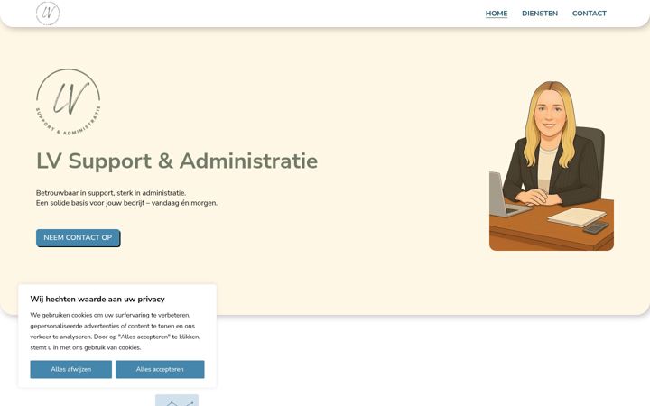 Screenshot of lvsupport.nl