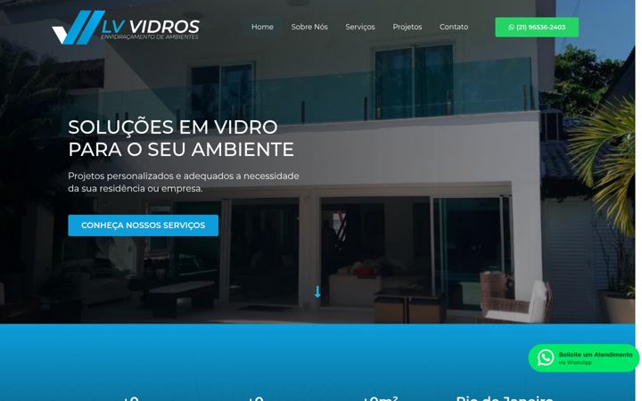 Screenshot of lvvidro.com.br