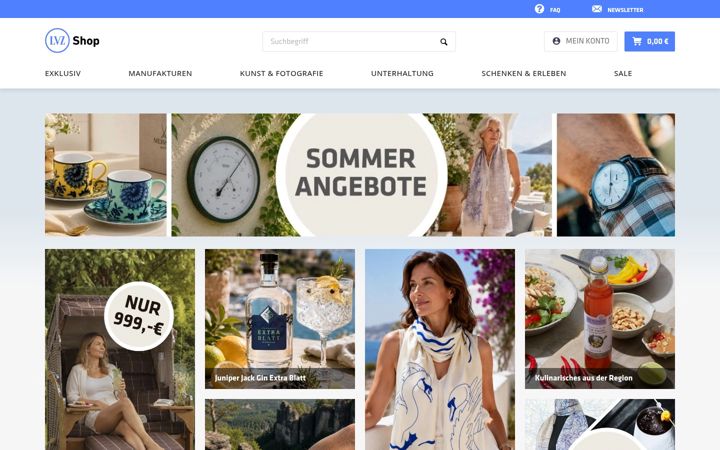 Screenshot of lvz-shop.de