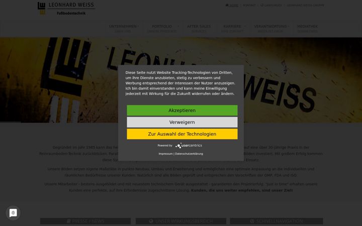 Screenshot of lw-fussbodentechnik.de