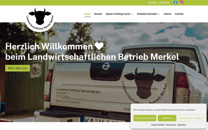 Screenshot of lw-merkel.de