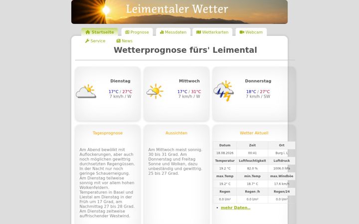 Screenshot of lw24.ch