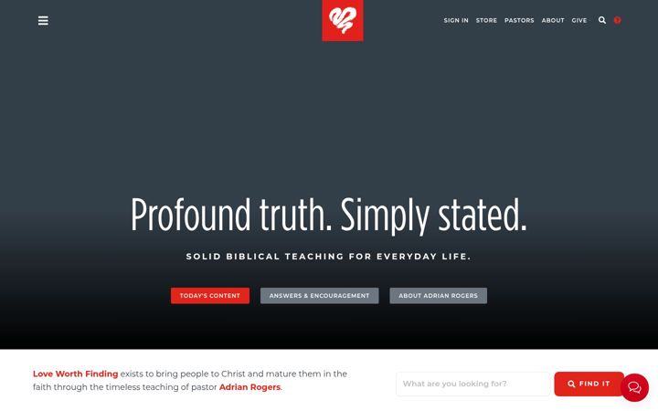 Screenshot of lwf.org