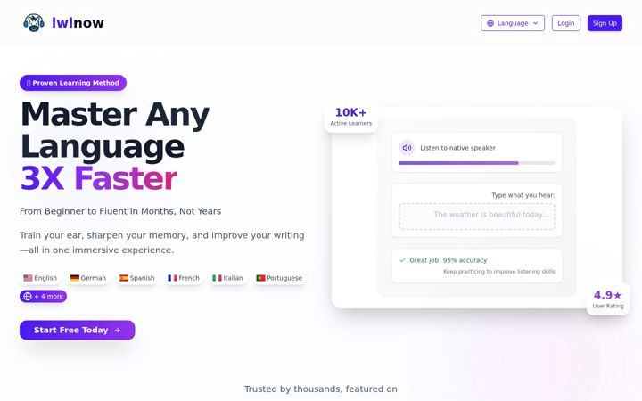 Screenshot of lwlnow.com