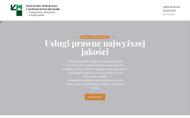 Screenshot of lwmadwokaci.pl