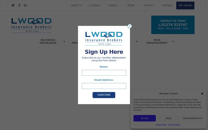 Screenshot of lwood.co.uk