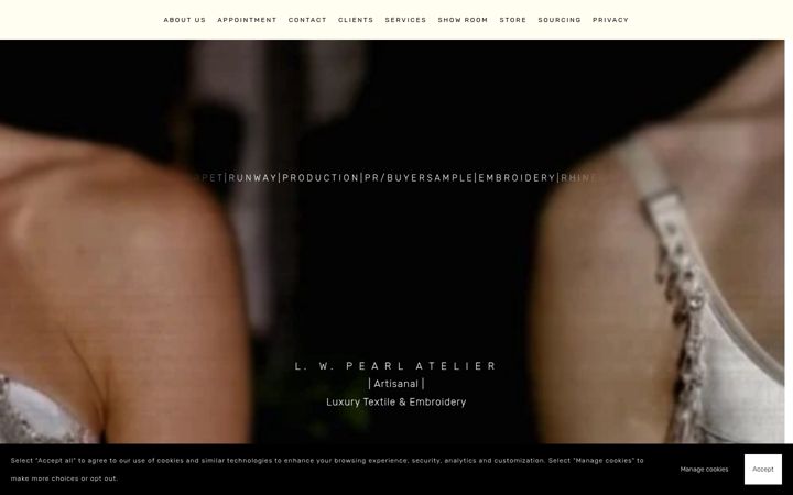 Screenshot of lwpearlatelier.com