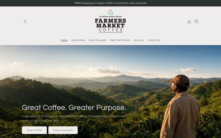 Screenshot of lwrfarmersmarket.org